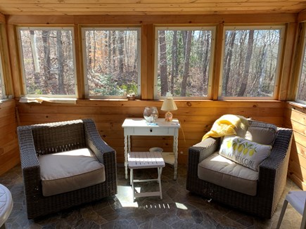 East Harwich Cape Cod vacation rental - Enclosed sun room.