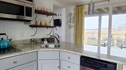 Provincetown Cape Cod vacation rental - Nicely equipped kitchen with harbor views