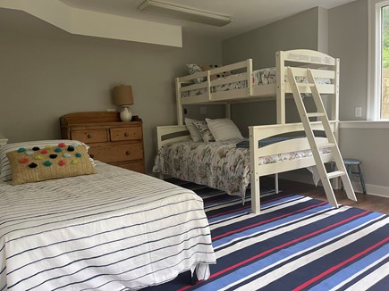Osterville Cape Cod vacation rental - Lower level bunk room. Twin over full plus additional twin
