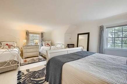 Harwich Cape Cod vacation rental - Bedroom 2 upstairs with a queen bed and 2 twin beds
