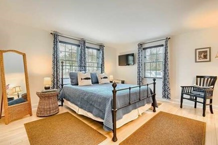 Harwich Cape Cod vacation rental - Bedroom 1 Queen Bed and mounted TV