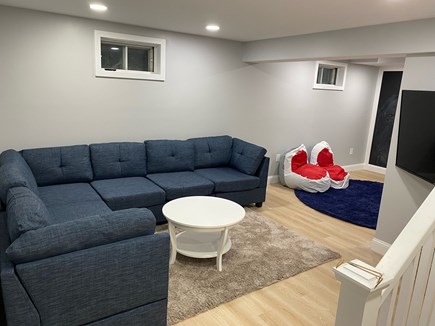 South Dennis Cape Cod vacation rental - Basement sectional