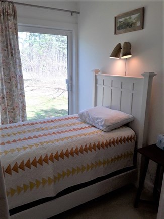 Wellfleet Cape Cod vacation rental - Single twin bedroom with a slider