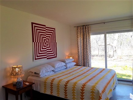 Wellfleet Cape Cod vacation rental - Main bedroom with slider