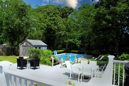 Barnstable Cape Cod vacation rental - Back Deck View