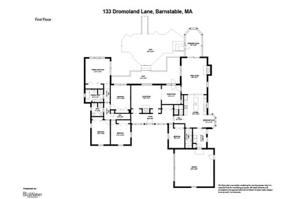 Barnstable Cape Cod vacation rental - Floor plans for 133-Ba