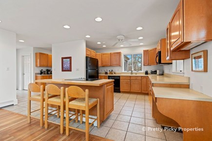 Harwich Cape Cod vacation rental - High boy seating at kitchen counter