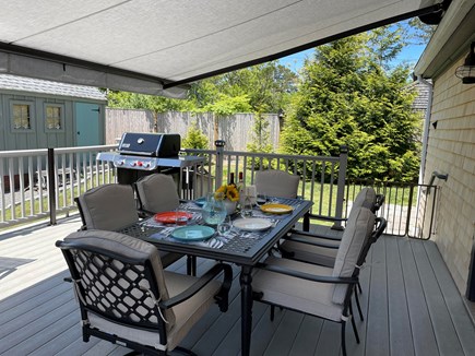 Chatham Cape Cod vacation rental - Outdoor dining with awning, perfection for hot summer days.