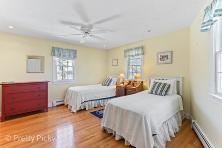 Chatham Cape Cod vacation rental - Sunny main floor bedroom with twin beds and great views