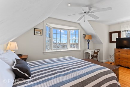 Chatham Cape Cod vacation rental - Comfortable second floor Queen bedroom with ceiling fan