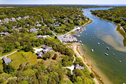 Chatham Cape Cod vacation rental - A view from above! Beautiful Oyster River where the house is situated.
