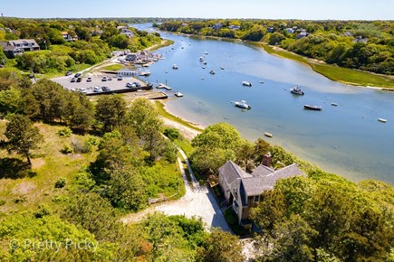 Chatham Cape Cod vacation rental - A view from above! Beautiful Oyster River where the house is situated.