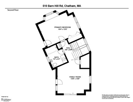 Chatham Cape Cod vacation rental - Floor plan of second floor