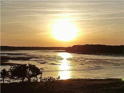 Wellfleet Cape Cod vacation rental - Typical sunny day sunset over low tide