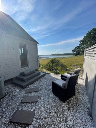 Wellfleet Cape Cod vacation rental - Outdoor the master bedroom to patio and outdoor shower.