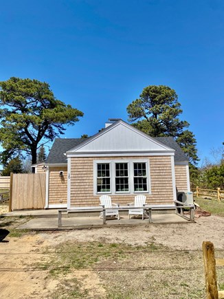 Dennis Port Cape Cod vacation rental - By 6/1 we will have a white picket fence and general landscaping