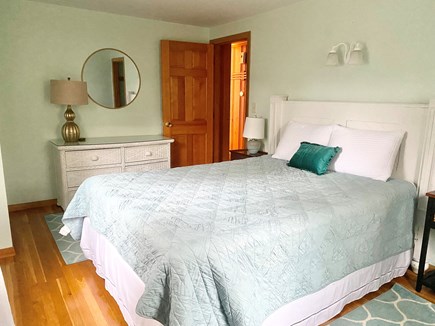 Falmouth Cape Cod vacation rental - First floor bedroom feat. Recently updated with a queen-size bed.