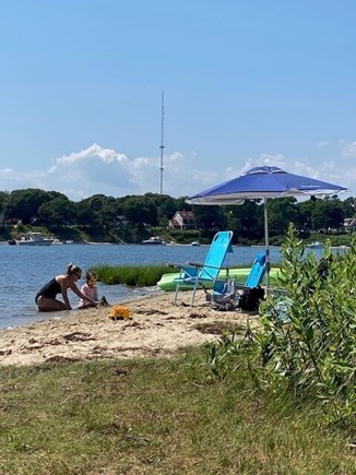Falmouth Cape Cod vacation rental - Walk 2 minutes to the "little beach" at Great Pond (ocean inlet).