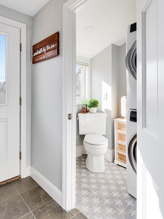 Dennis Cape Cod vacation rental - Half bathroom with laundry room