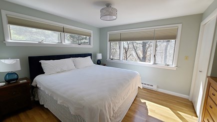 Wellfleet Cape Cod vacation rental - Second floor master bedroom with king bed and ensuite bathroom