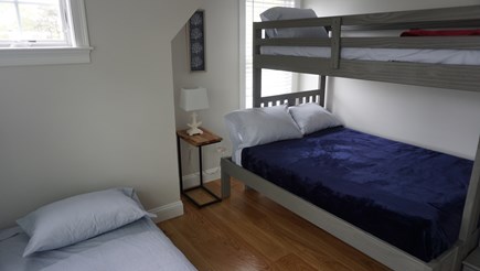 West Yarmouth Cape Cod vacation rental - This room has 1 twin over full bunk plus another twin bed.