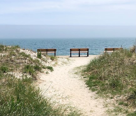 South Yarmouth Cape Cod vacation rental - Seaview Beach is an easy and flat 10 minute stroll on a sidewalk.