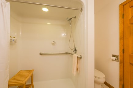 Bourne, Sagamore Beach Cape Cod vacation rental - Walk in shower in Hall Bath