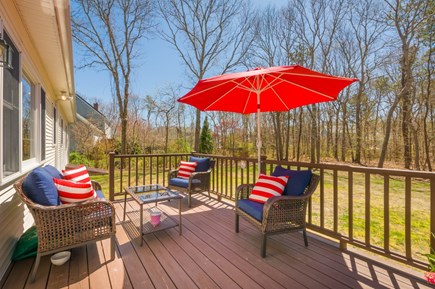 Bourne, Sagamore Beach Cape Cod vacation rental - Deck with outdoor seating