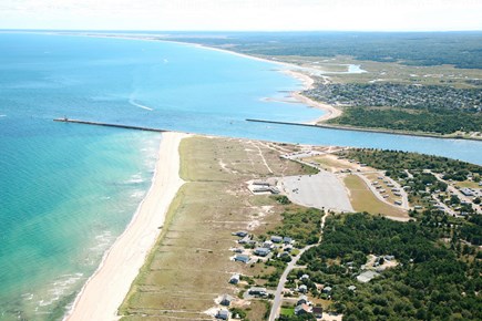 Bourne, Sagamore Beach Cape Cod vacation rental - Aerial of Scusset State Park and beach