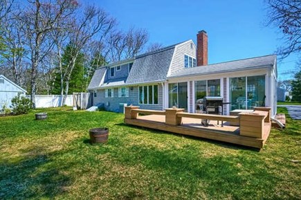 Osterville Cape Cod vacation rental - Back yard with deck and gas grill