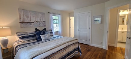 West Hyannisport Cape Cod vacation rental - Primary with King bed and a 1/2 bath.