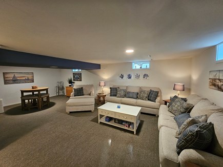 West Hyannisport Cape Cod vacation rental - Finished basement w/ Q Pull-out & T fold-away bed in storage area