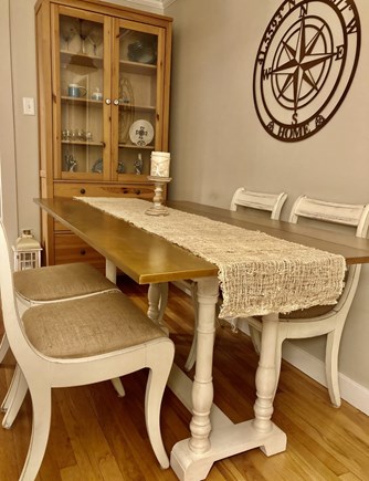 Falmouth, Maravista area Cape Cod vacation rental - Drop leaf dining table that seats 6 comfortably