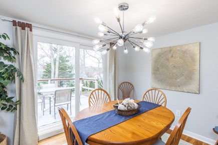 Yarmouth Cape Cod vacation rental - Access to the deck from this cozy dining room