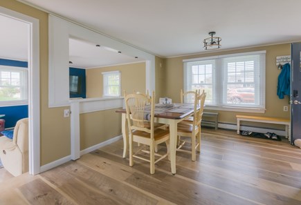 Sandwich Cape Cod vacation rental - Dining Room steps down into Living Room