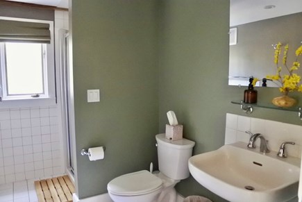 North Falmouth Cape Cod vacation rental - First floor full bathroom with shower.