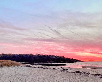 North Falmouth Cape Cod vacation rental - Megansett beach at sunset