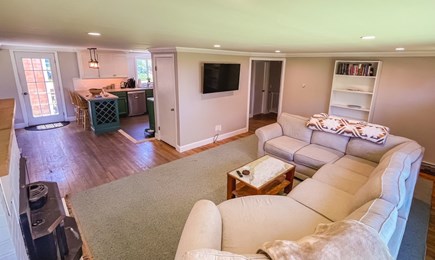 Sandwich Cape Cod vacation rental - Living room into kitchen