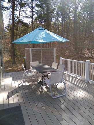 Wellfleet Cape Cod vacation rental - Dining area on the back deck