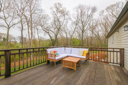 Sandwich Cape Cod vacation rental - Deck with outdoor furniture and grill