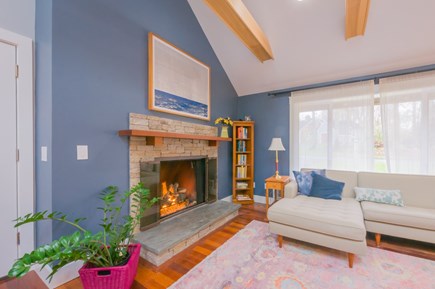 Sandwich Cape Cod vacation rental - Gas fireplace in Living Room