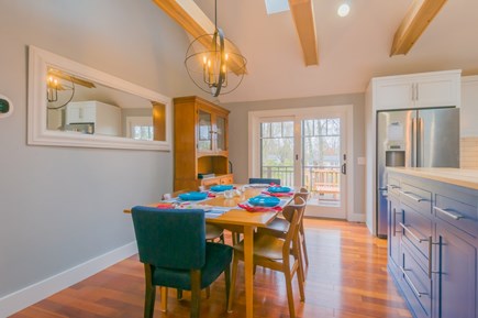 Sandwich Cape Cod vacation rental - Dining area with slider to deck
