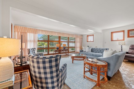 Bourne, Monument Beach Cape Cod vacation rental - Family Room with view of the Bay