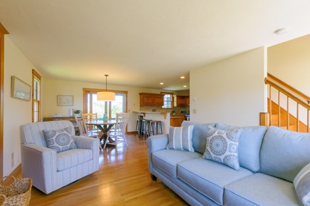 Sandwich Cape Cod vacation rental - Living Room opens into Dining area