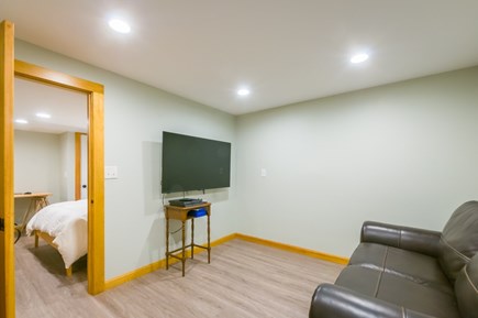 Sandwich Cape Cod vacation rental - Basement Den with seating and TV