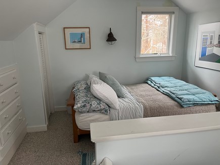 Truro Cape Cod vacation rental - Upstairs Bedroom - Double Futon and Built Ins