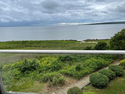 Indian Neck, Wareham MA vacation rental - Over looking Buzzard's Bay from the third floor glass balcony.