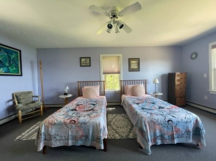 Indian Neck, Wareham MA vacation rental - Second floor bedroom with twin beds & TV