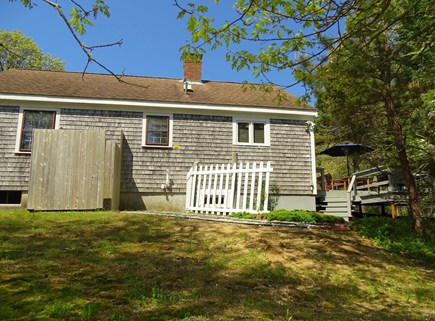 Chatham Cape Cod vacation rental - Back of house, showing outdoor shower