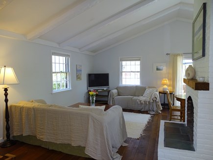 Chatham Cape Cod vacation rental - Living room offers comfortable couches and TV